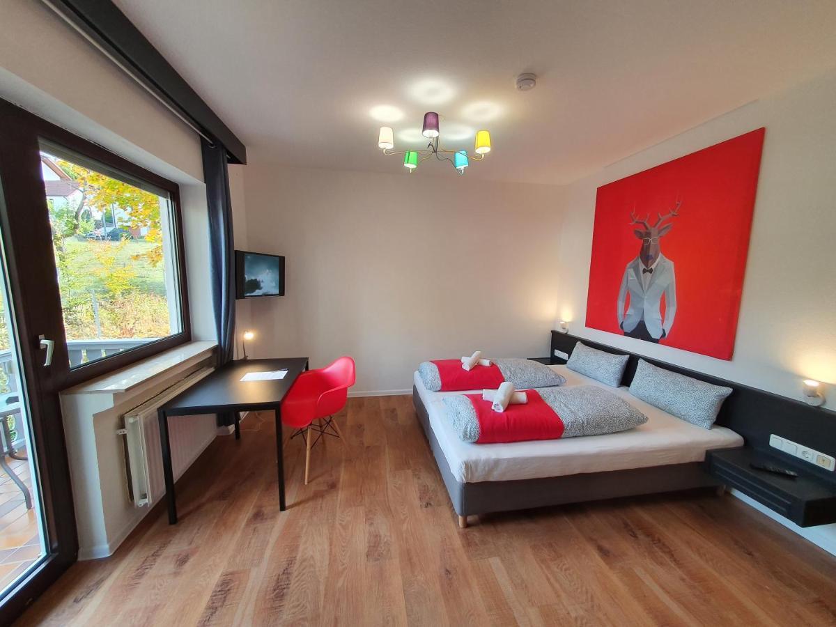 Garni Hotel Biebertal Am Milseburgradweg 霍夫比伯 外观 照片